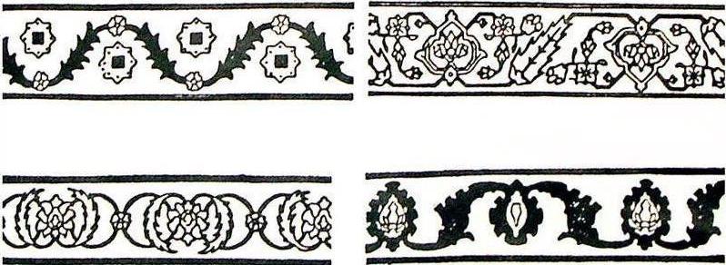 9. طرح‌های حاشیه‌ی قالی هراتی (حصوری، 12)